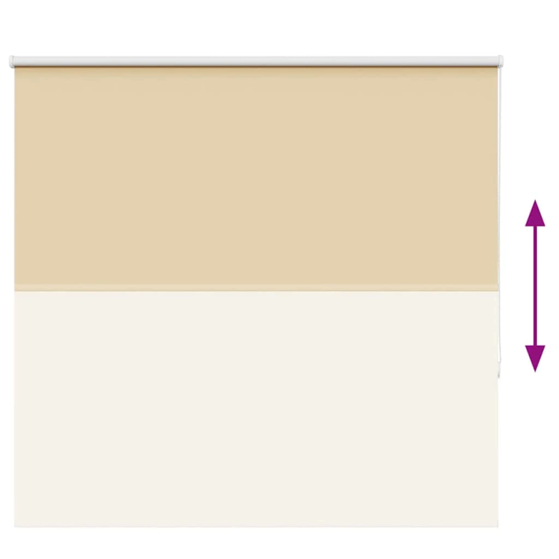 vidaXL Rullo žalūzija Blackout bēša 160x150 cm Auduma platums 156,6cm