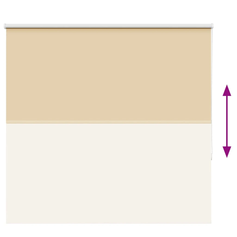 vidaXL Rullo žalūzija Blackout bēša 165x150 cm Auduma platums 161,6cm