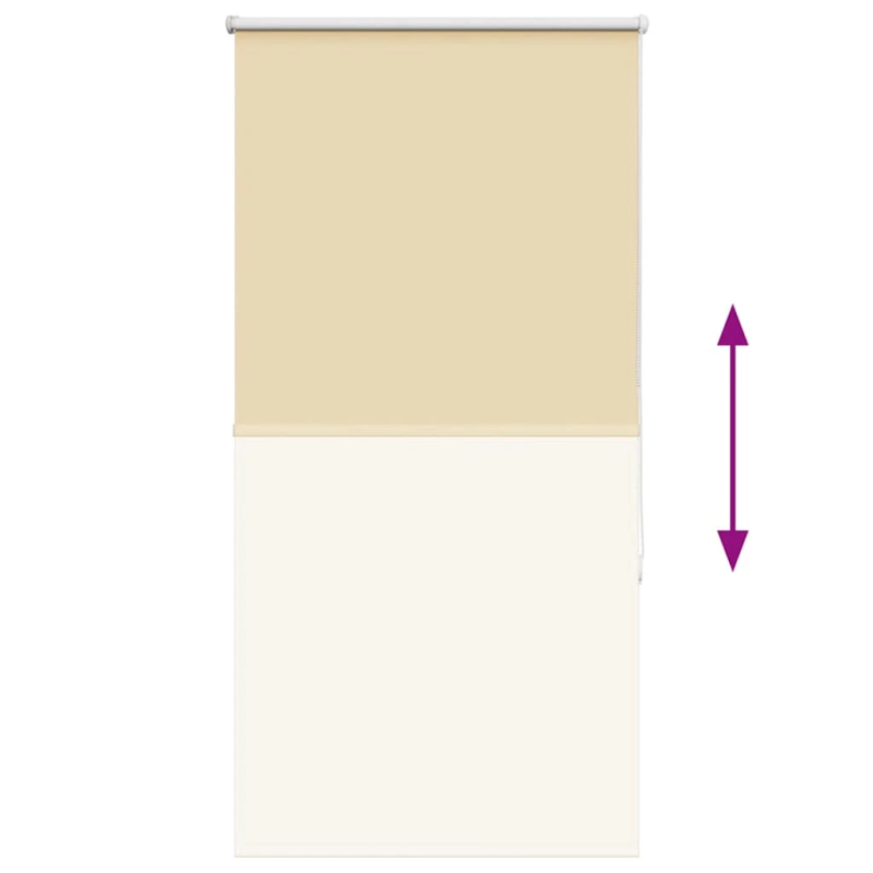vidaXL rullo žalūzija bēša 85x175 cm auduma platums 80,7cm poliesters