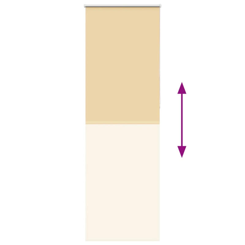 vidaXL rullo žalūzija bēša 75x230 cm auduma platums 70,7cm poliesters