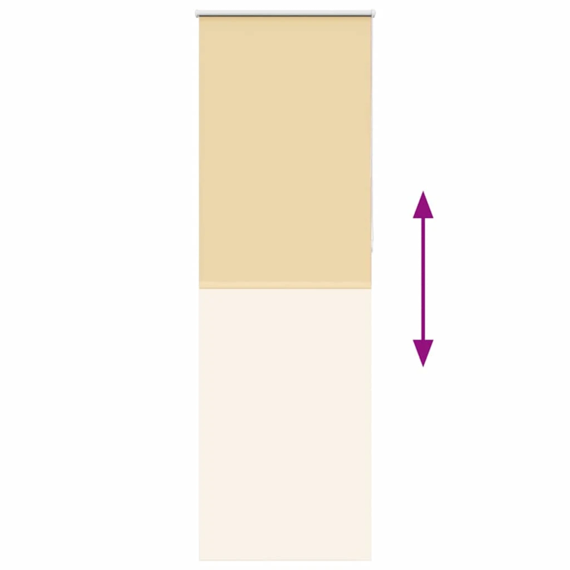 vidaXL rullo žalūzija bēša 80x230 cm auduma platums 75,7cm poliesters
