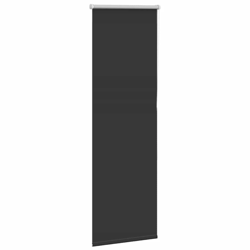 vidaXL rullo žalūzija melna 60x130 cm auduma platums 55,7cm poliesters