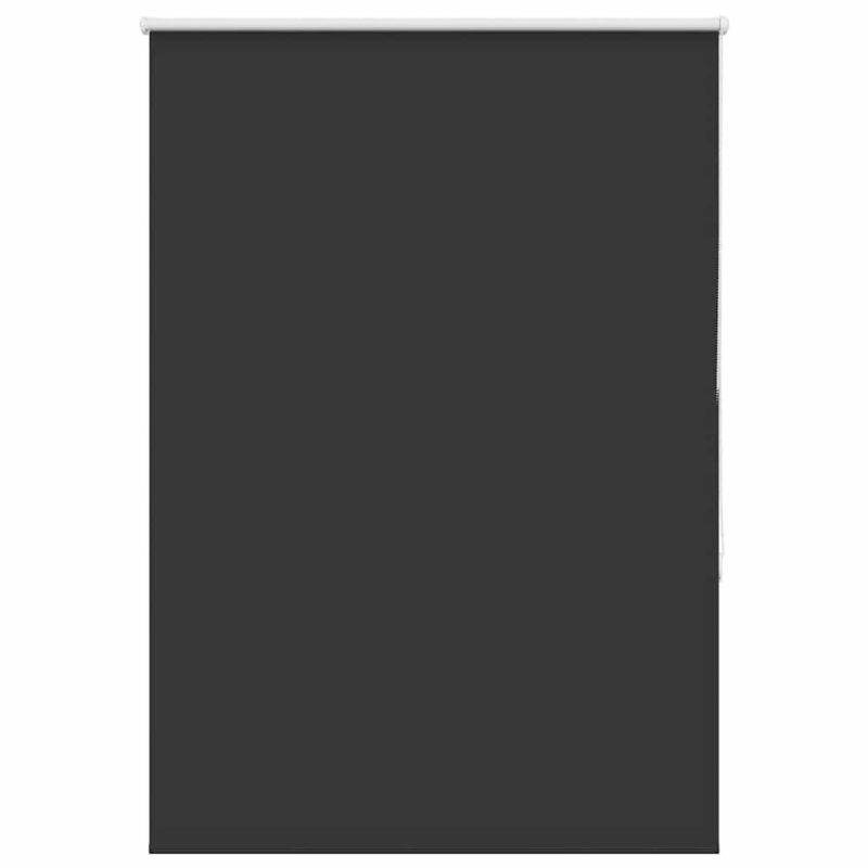 vidaXL rullo žalūzija melna 115x150 cm auduma platums 110,7 cm