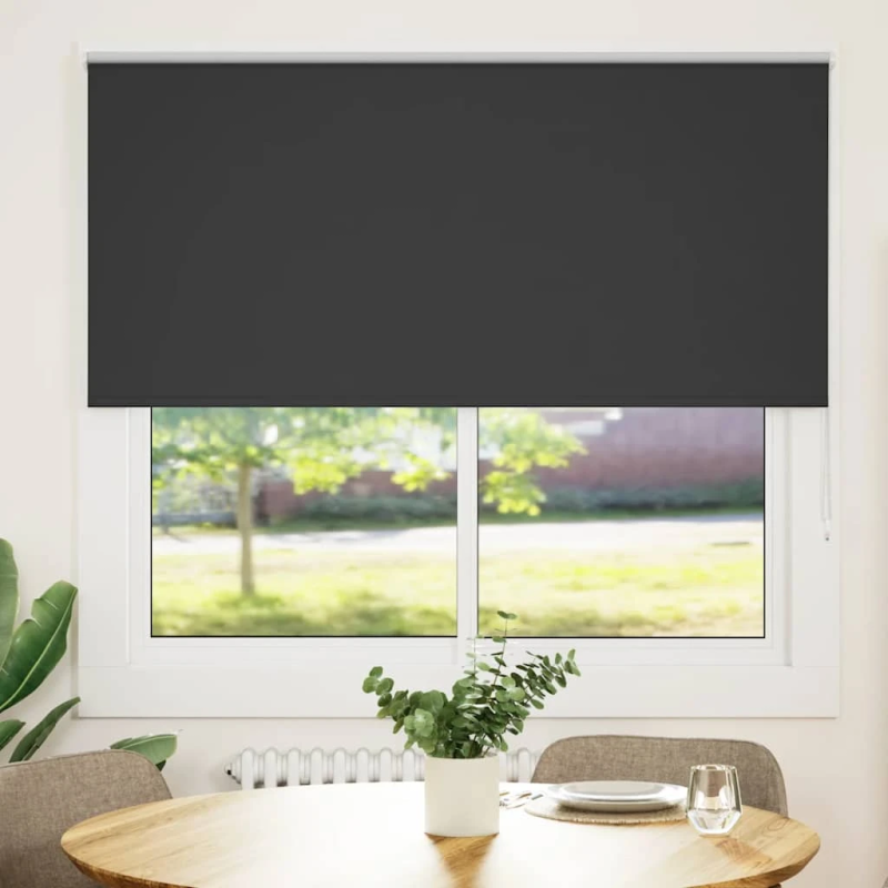 vidaXL Rullo žalūzija Blackout Black 150x150 cm Auduma platums 146,6cm