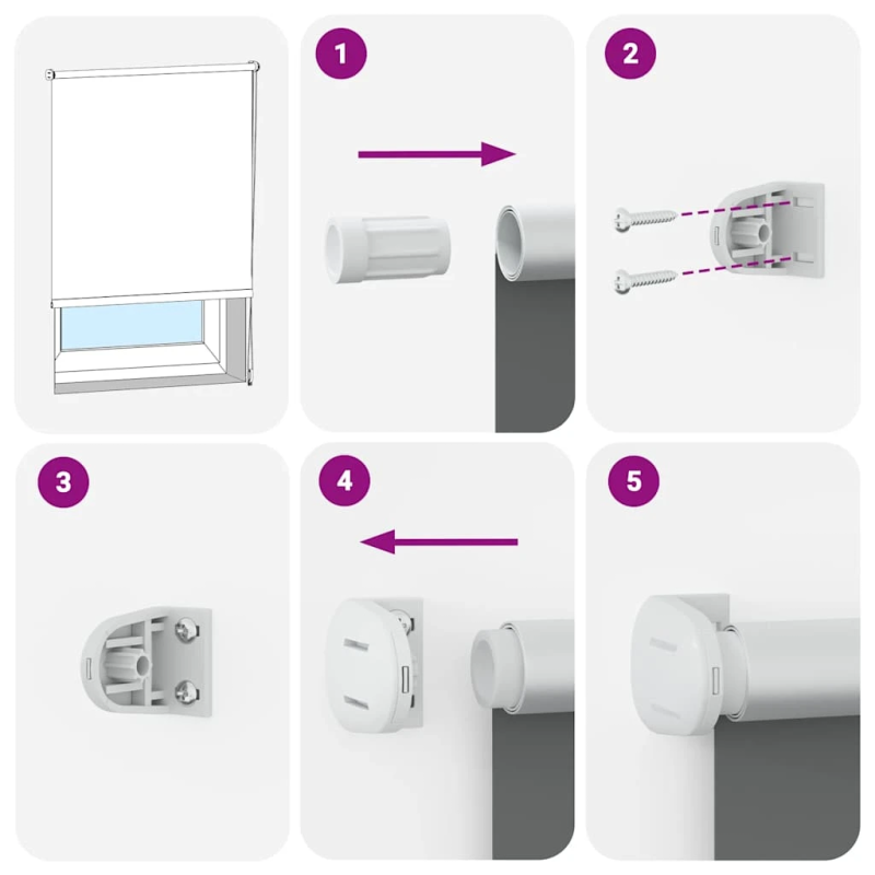 vidaXL rullo žalūzija melna 95x175 cm auduma platums 90,7cm poliesters