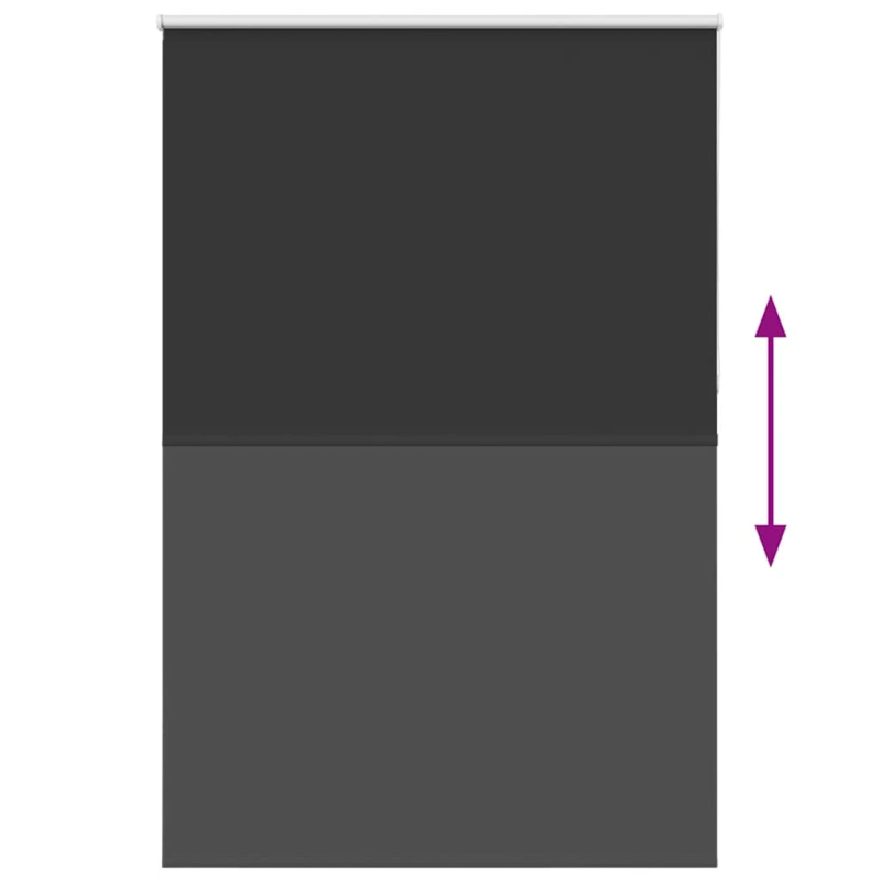 vidaXL Rullo žalūzija Blackout Black 160x210 cm Auduma platums 156,6cm