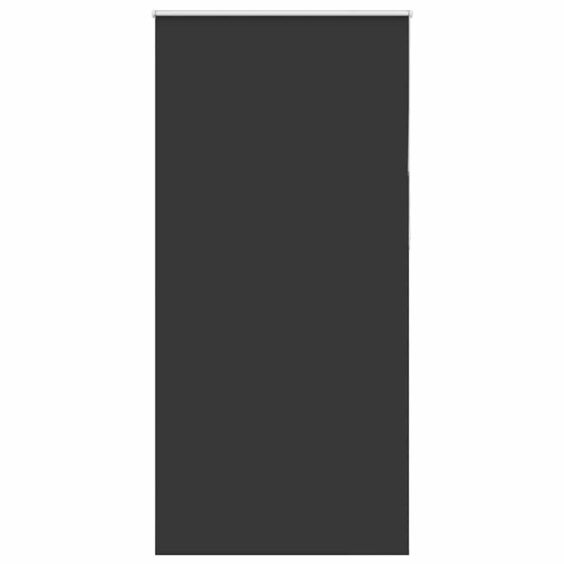 vidaXL rullo žalūzija melna 115x230 cm auduma platums 110,7 cm