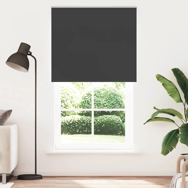 vidaXL Rullo žalūzija Blackout Black 135x230 cm Auduma platums 131,6cm