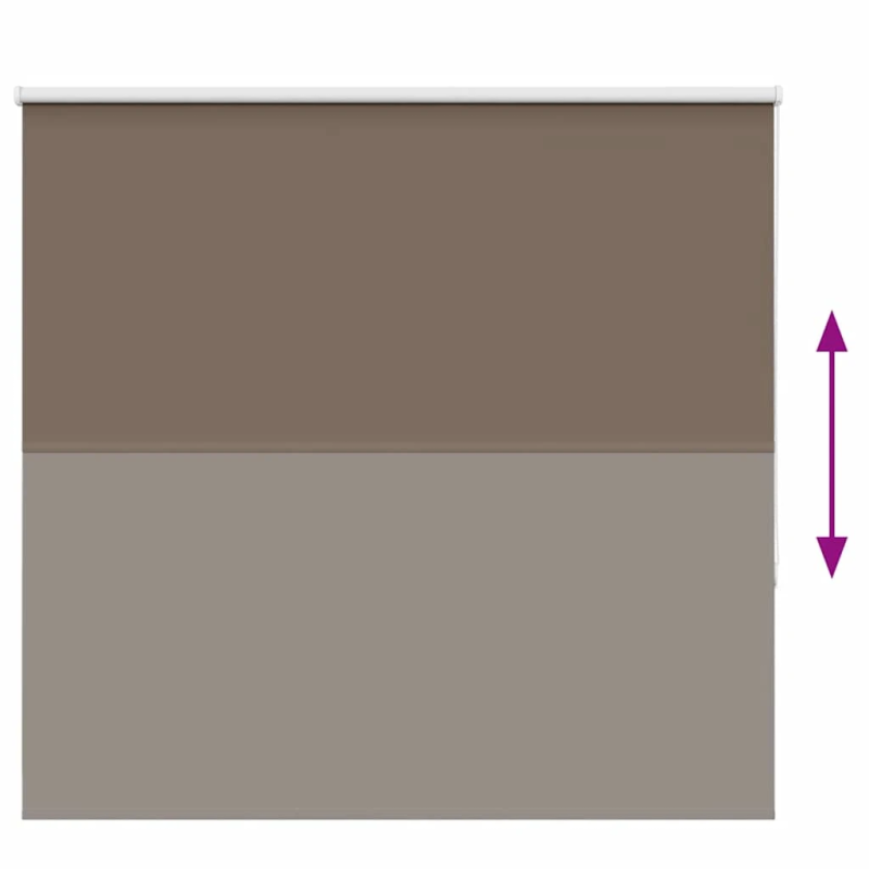vidaXL Rullo žalūzija kafijas 145x150 cm auduma platums 141,6 cm