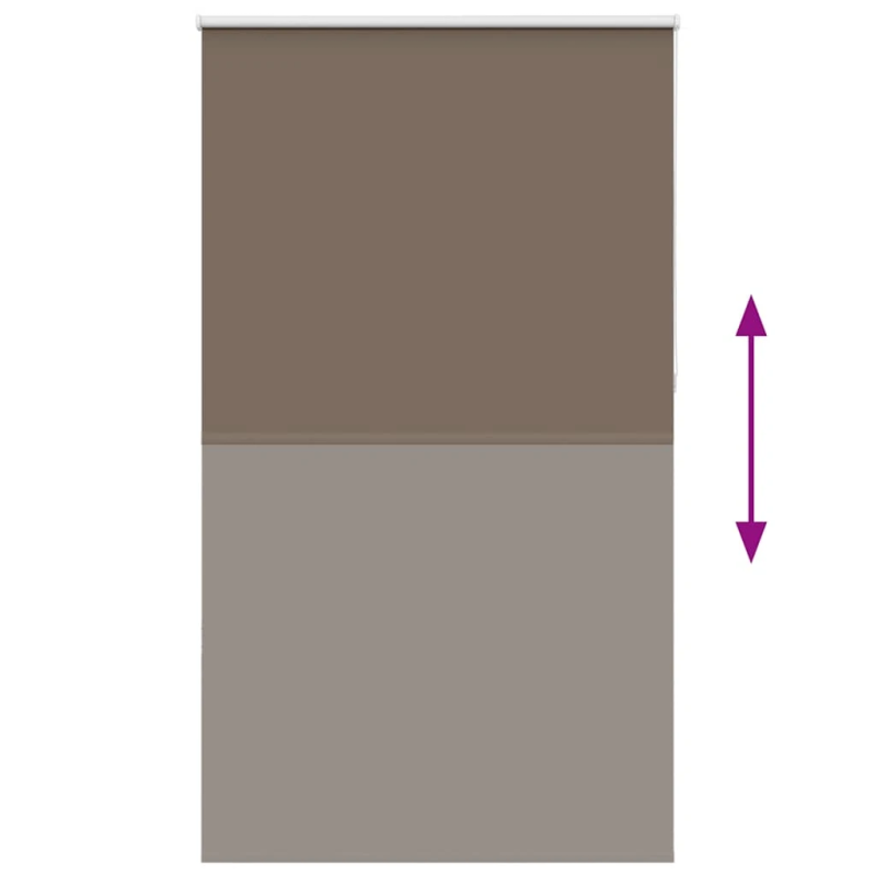 vidaXL Rullo žalūzija kafijas 140x230 cm auduma platums 136,6 cm