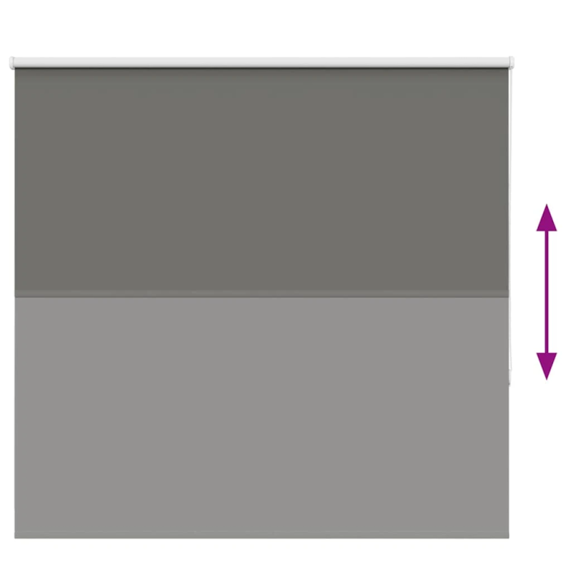 vidaXL Rullo žalūzija Blackout pelēks 155x130cm Auduma platums 151,6cm