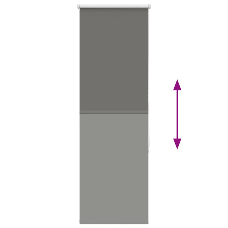vidaXL Rullo žalūzija Blackout pelēks 55x150 cm Auduma platums 50,7 cm