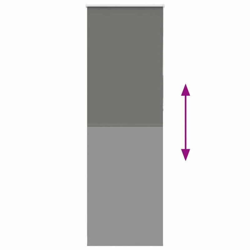 vidaXL rullo žalūzija pelēks 85x210cm auduma platums 80,7cm poliesters