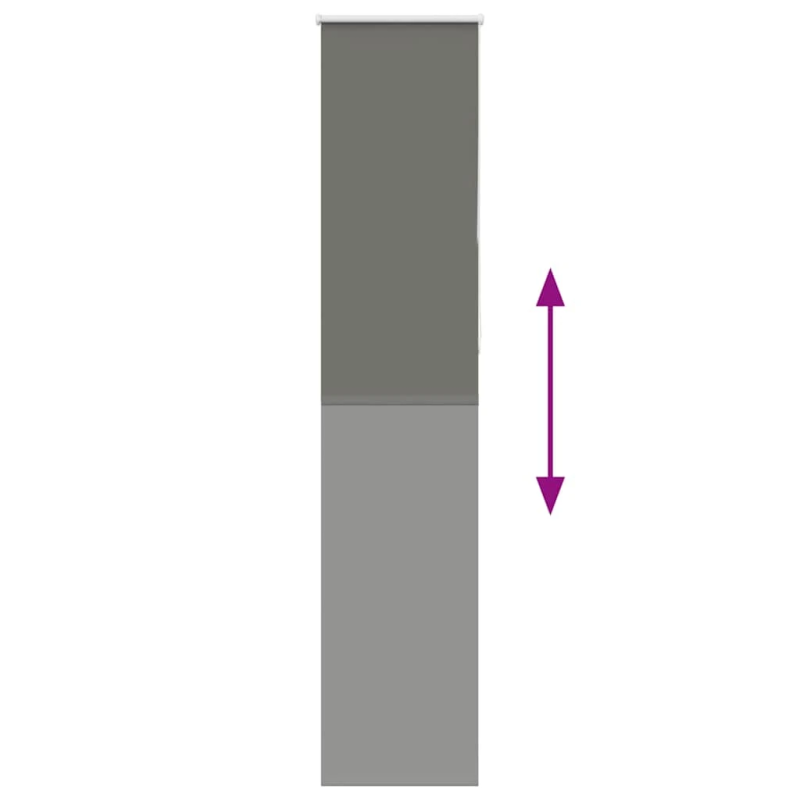 vidaXL rullo žalūzija pelēks 60x230cm auduma platums 55,7cm poliesters