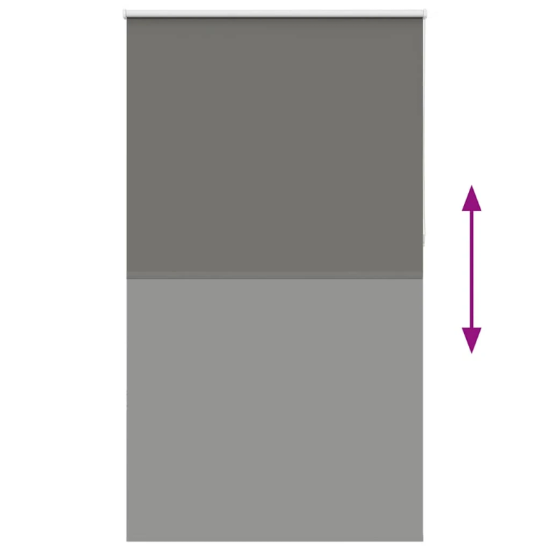 vidaXL Rullo žalūzija Blackout pelēks 135x230cm Auduma platums 131,6cm