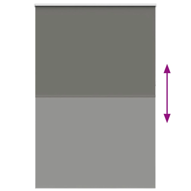 vidaXL Rullo žalūzija Blackout pelēks 150x230cm Auduma platums 146,6cm