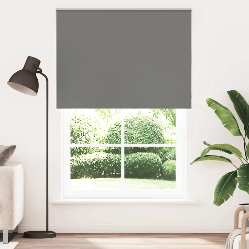 vidaXL Rullo žalūzija Blackout pelēks 165x230cm Auduma platums 161,6cm