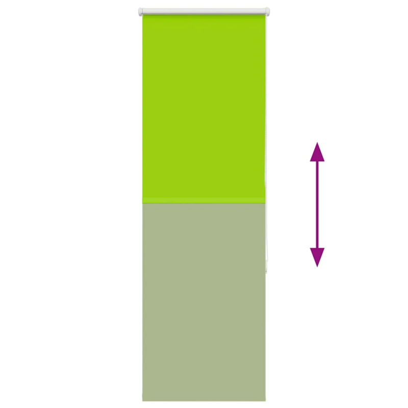 vidaXL rullo žalūzija Lapas Zaļas 60x150cm auduma platums 55,7cm