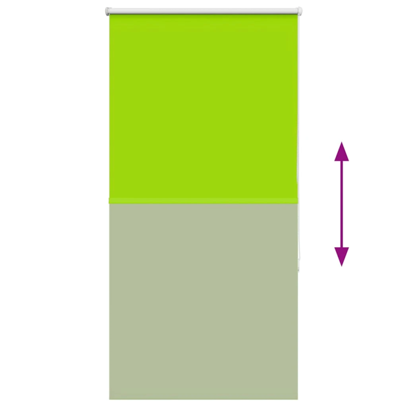 vidaXL rullo žalūzija lapas zaļas 70x150cm auduma platums 65,7cm