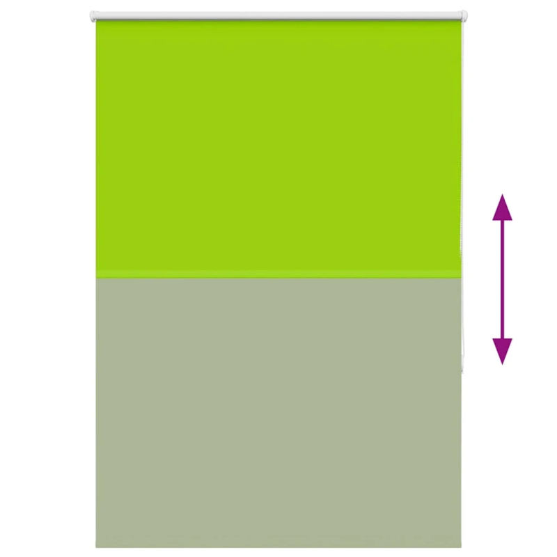 vidaXL rullo žalūzija lapas zaļas 90x150cm auduma platums 85,7cm