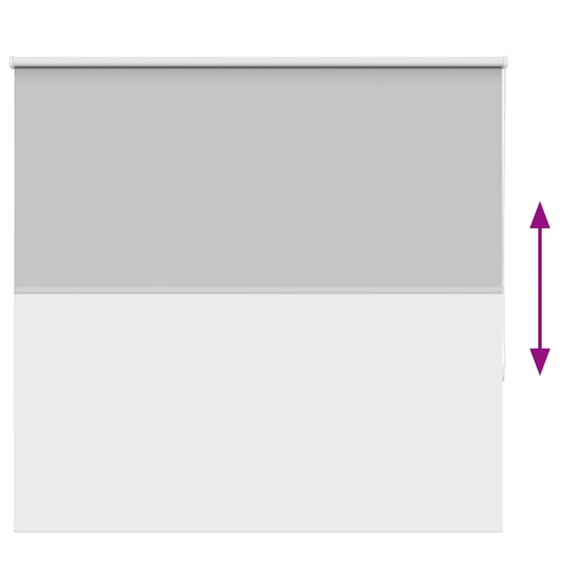 vidaXL Rullo žalūzija Blackout gaiši pelēks 155x130cm Auduma platums