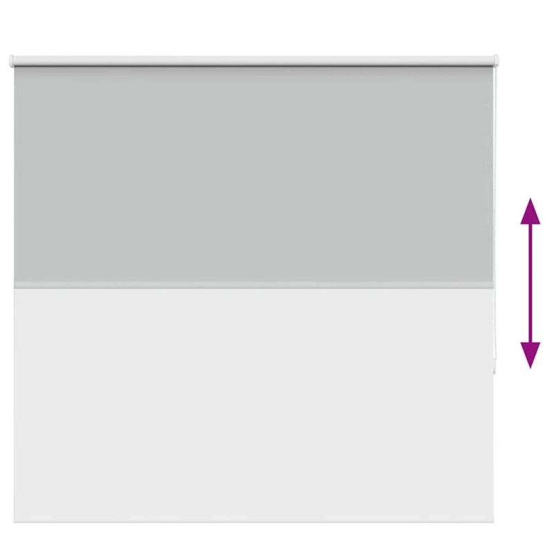 vidaXL Rullo žalūzija Blackout gaiši pelēks 165x130cm Auduma platums