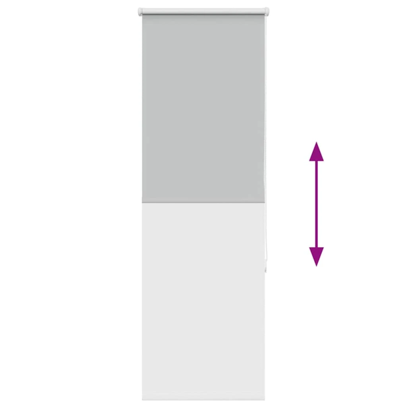 vidaXL rullo žalūzija gaiši pelēks 60x150cm auduma platums 55,7cm