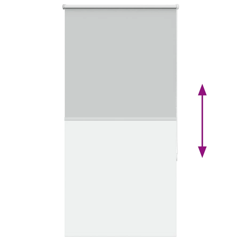 vidaXL rullo žalūzija gaiši pelēks 75x150cm auduma platums 70,7cm