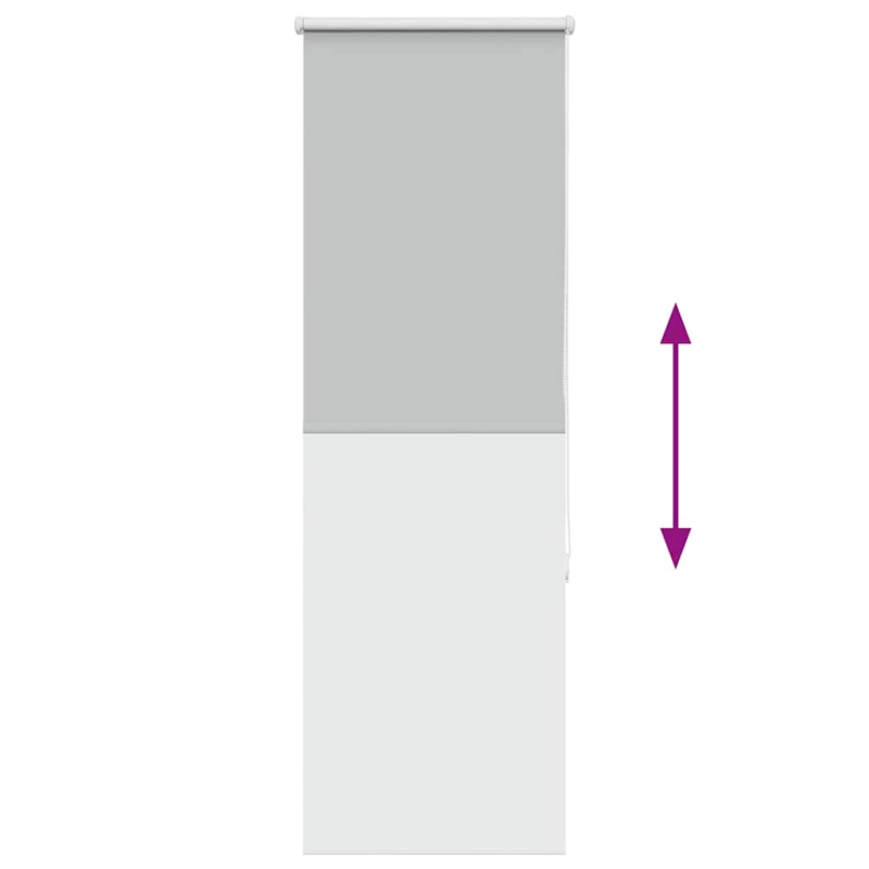 vidaXL rullo žalūzija gaiši pelēks 50x175cm auduma platums 45,7cm