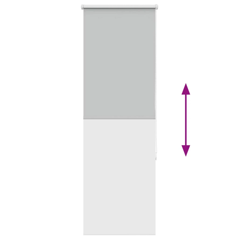 vidaXL rullo žalūzija gaiši pelēks 60x175cm auduma platums 55,7cm