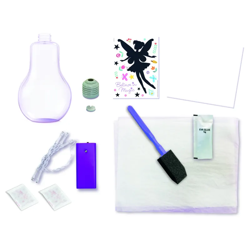 Dekorēšanas komplekts, lampa 4M KidzMaker Fairy, daudzkrāsaina