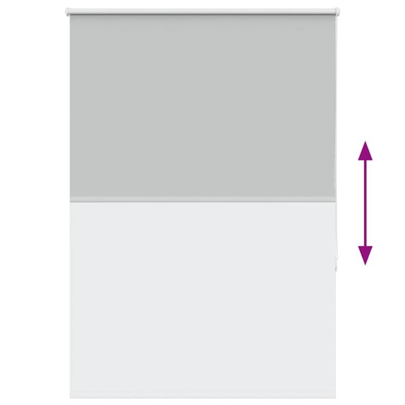 vidaXL rullo žalūzija gaiši pelēks 110x175 cm auduma platums 105,7 cm