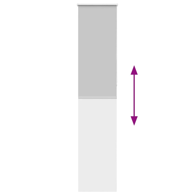 vidaXL rullo žalūzija gaiši pelēks 50x210cm auduma platums 45,7cm