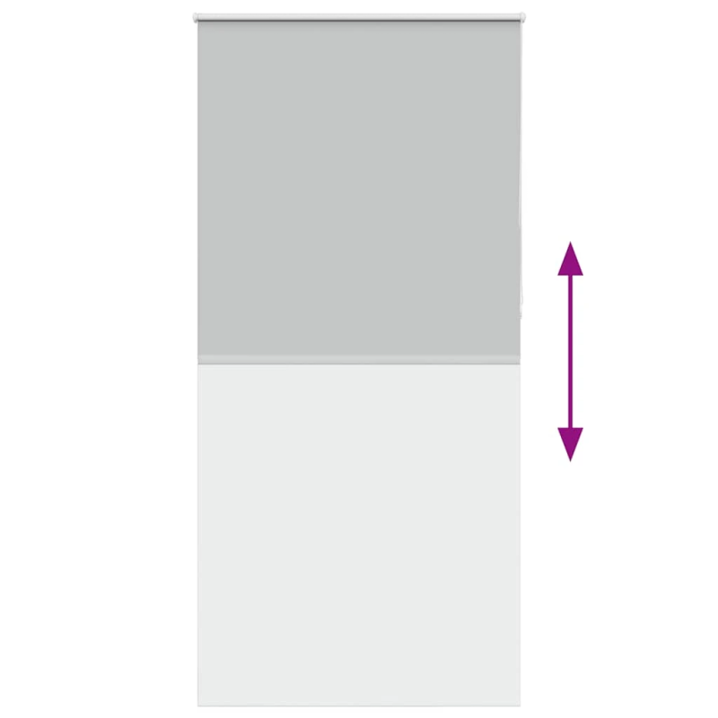 vidaXL rullo žalūzija gaiši pelēks 90x210cm auduma platums 85,7cm