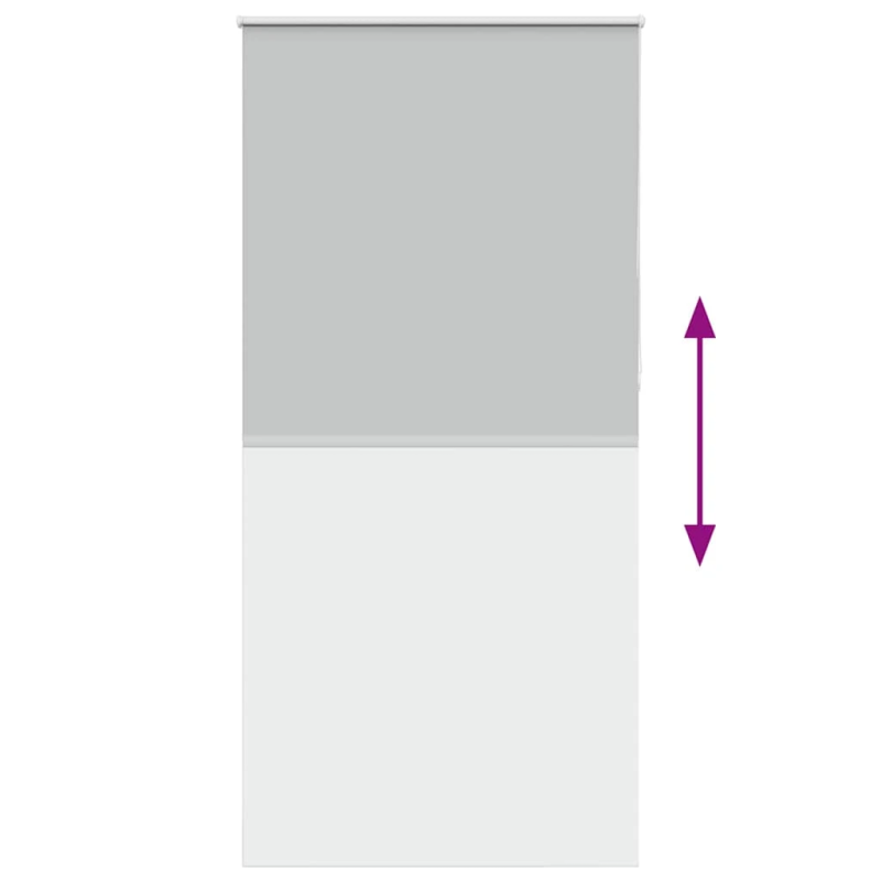 vidaXL rullo žalūzija gaiši pelēks 90x230 cm auduma platums 85,7 cm