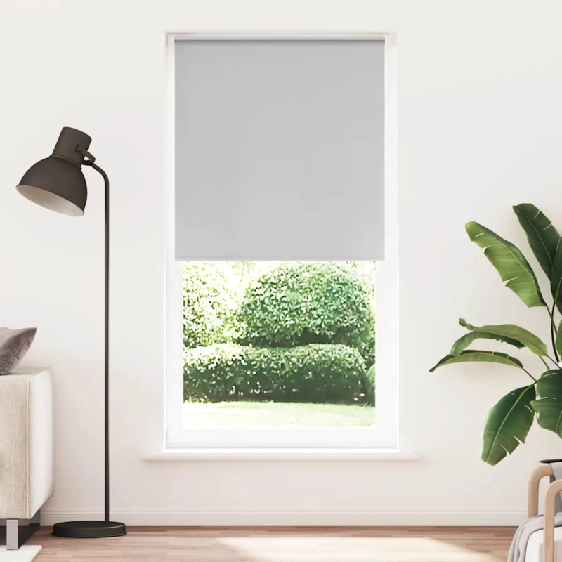 vidaXL rullo žalūzija gaiši pelēks 100x230 cm auduma platums 95,7 cm