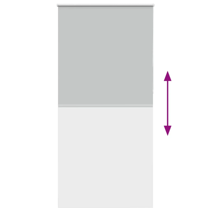 vidaXL rullo žalūzija gaiši pelēks 105x230 cm auduma platums 100,7 cm