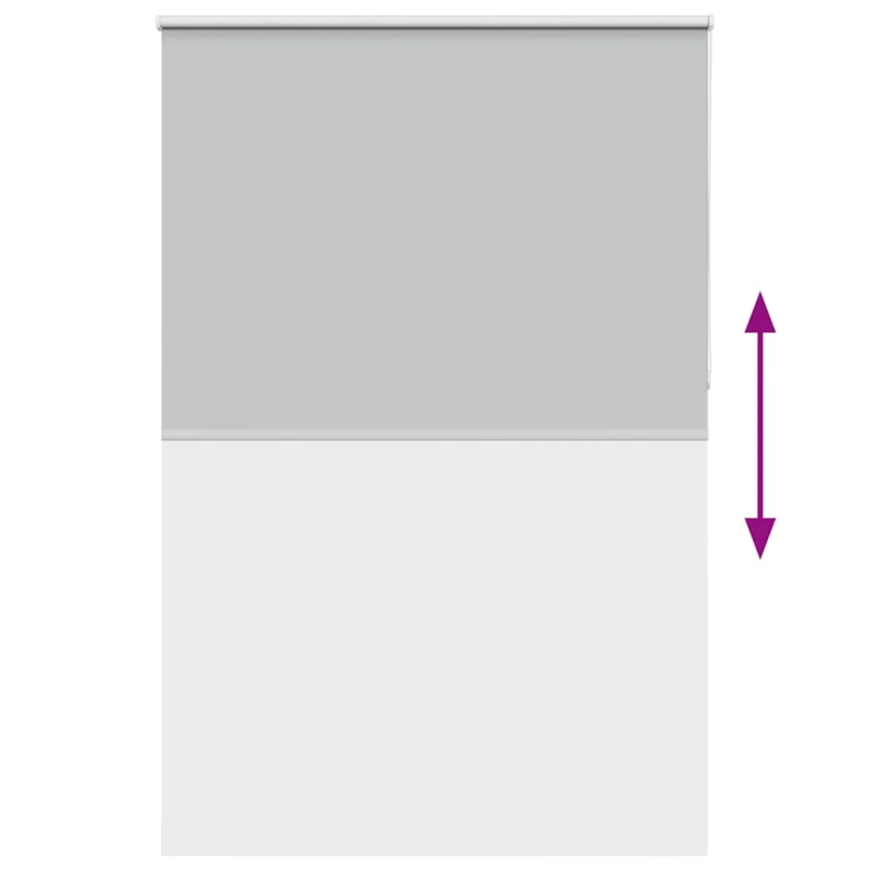vidaXL Rullo žalūzija gaiši pelēks 150x230 cm auduma platums 146,6 cm