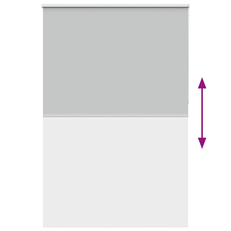 vidaXL Rullo žalūzija gaiši pelēks 160x230 cm auduma platums 156,6 cm