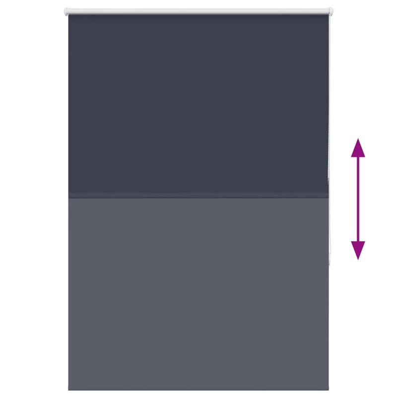 vidaXL Rullo žalūzija tumši zils 90x150 cm auduma platums 85,7 cm