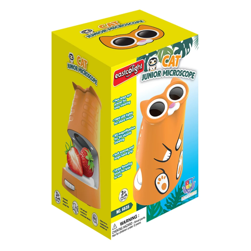 EASTCOLIGHT Mans pirmais mikroskops ,Kaķis,