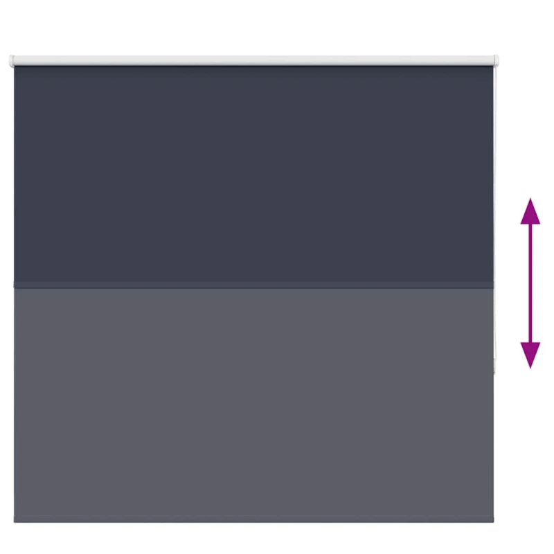 vidaXL Rullo žalūzija tumši zils 145x150 cm auduma platums 141,6 cm