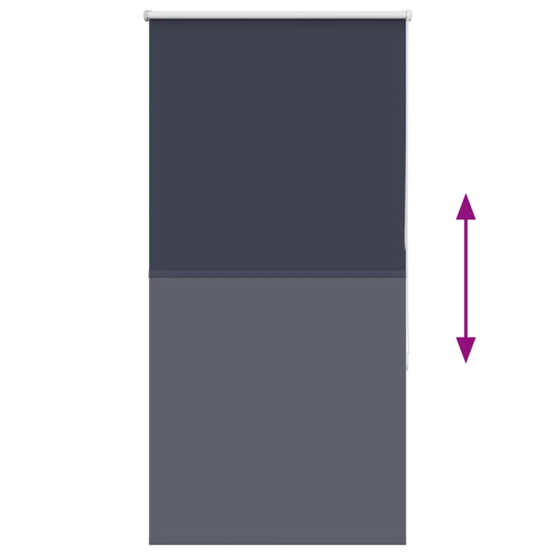 vidaXL Rullo žalūzija tumši zils 80x175 cm auduma platums 75,7 cm