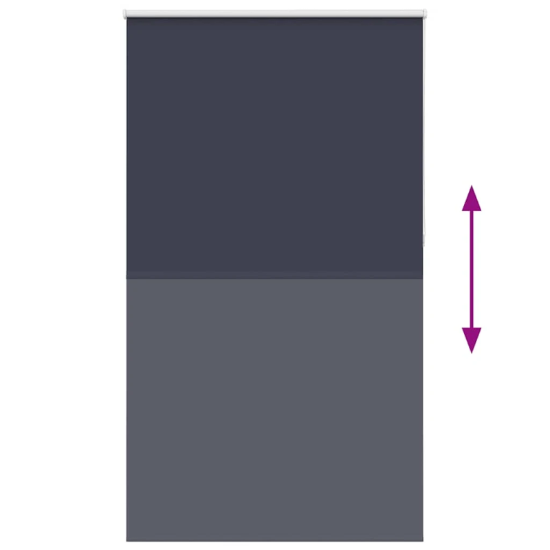 vidaXL Rullo žalūzija tumši zils 140x230 cm auduma platums 136,6 cm