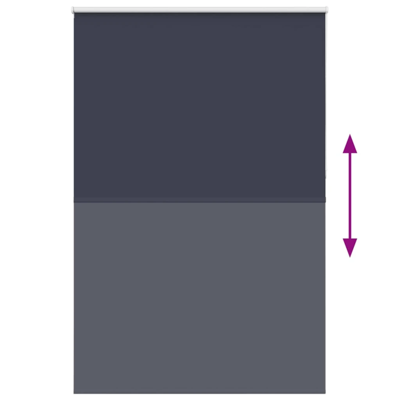 vidaXL Rullo žalūzija tumši zils 155x230 cm auduma platums 151,6 cm