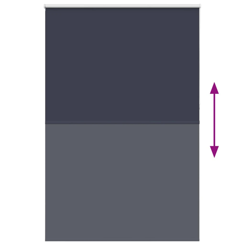 vidaXL Rullo žalūzija tumši zils 160x230 cm auduma platums 156,6 cm