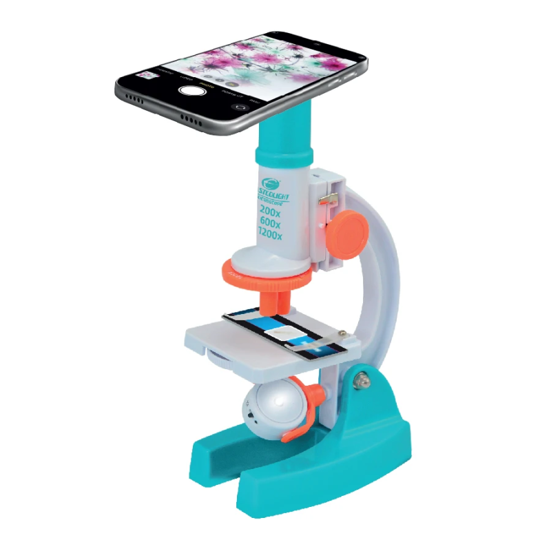 EASTCOLIGHT Mikroskops Luksusa komplekts 200-600-1200