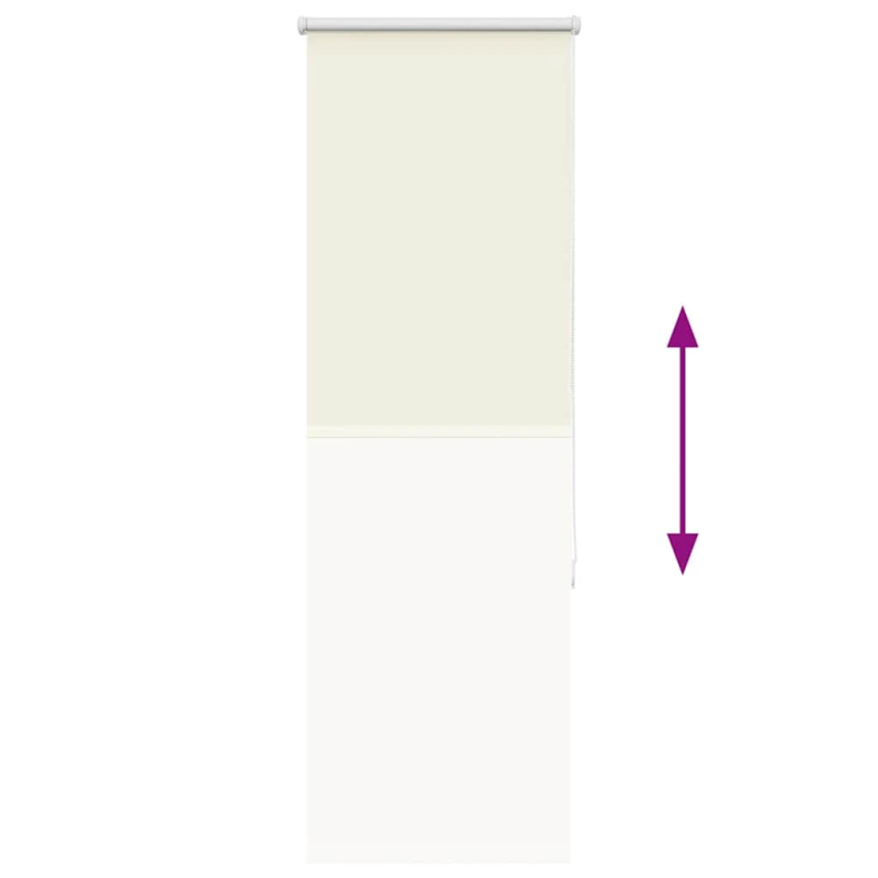 vidaXL rullo žalūzija pelēkbalti 50x130 cm auduma platums 45,7 cm