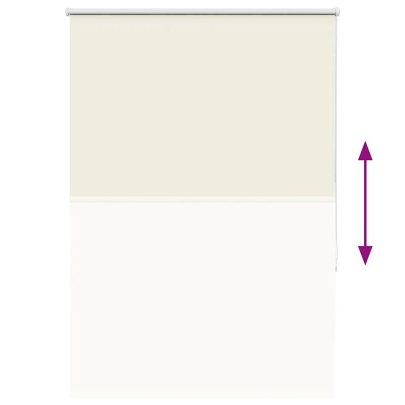 vidaXL rullo žalūzija pelēkbalti 90x130 cm auduma platums 85,7 cm