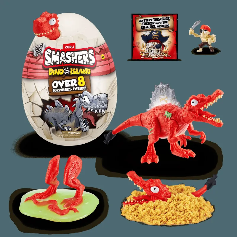 SMASHERS Interaktiivne üllatusmuna Mini Dino Island